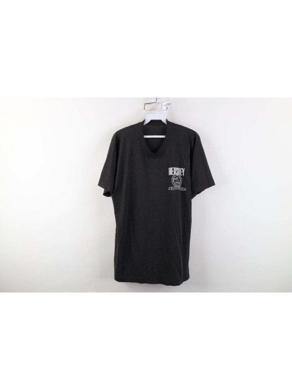 Vintage 80s 90s Mens Medium Distressed Thin Hersheys Chocolate Town USA T-Shirt